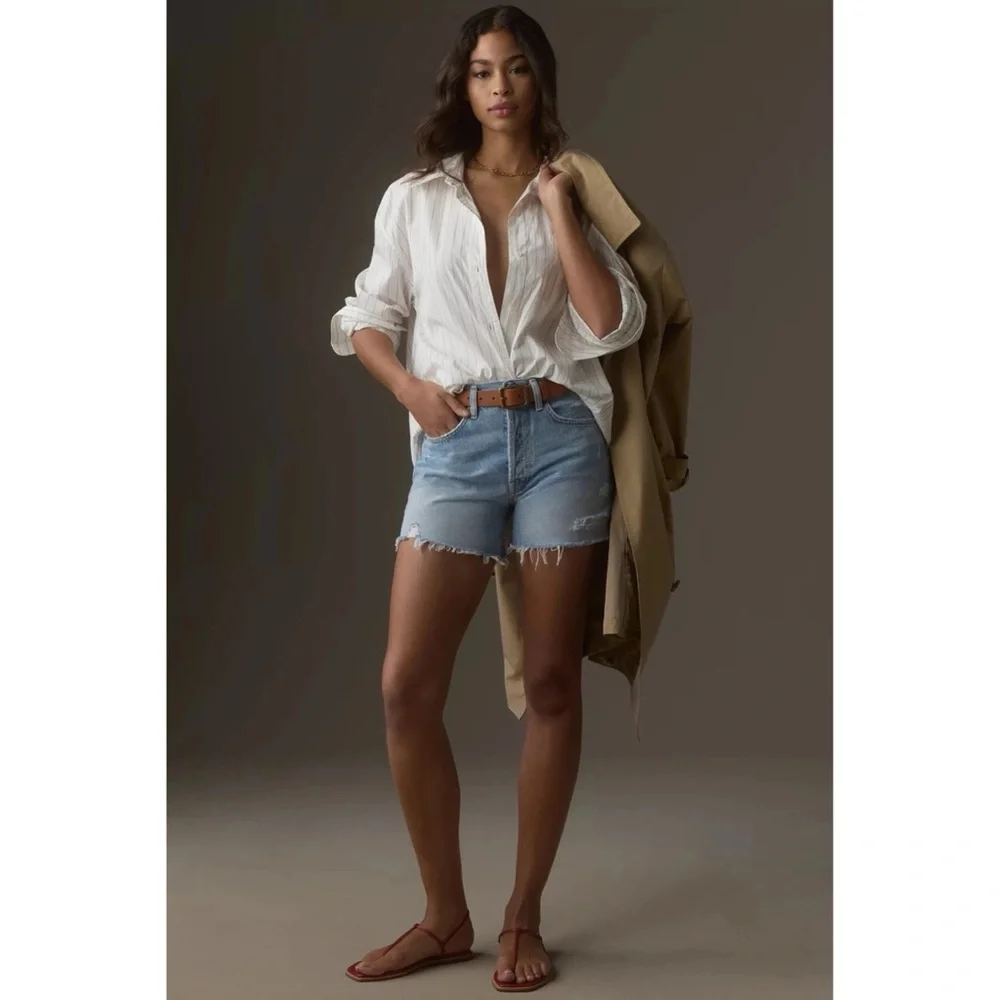 Agolde Parker Long Short In Swap Meet Size 34 - Picture 3 of 14